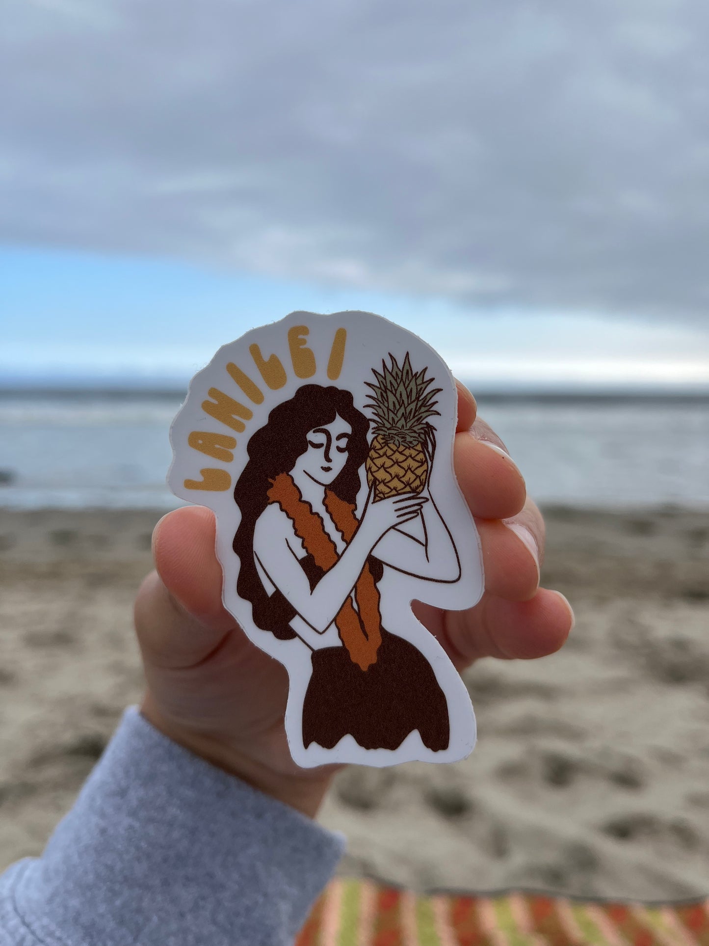 Hula Girl Sticker