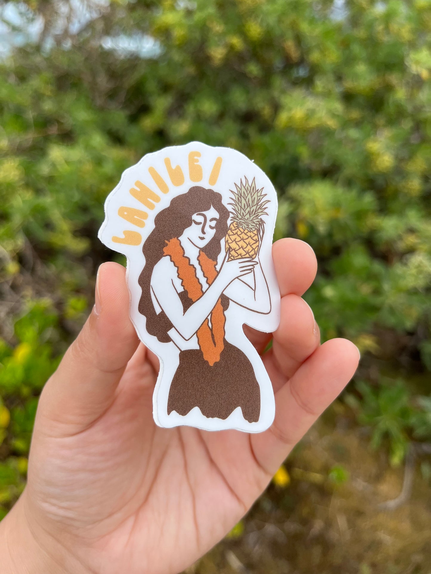 Hula Girl Sticker