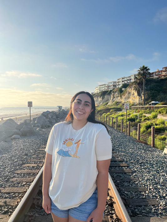 Wave Surfer Girl Tee