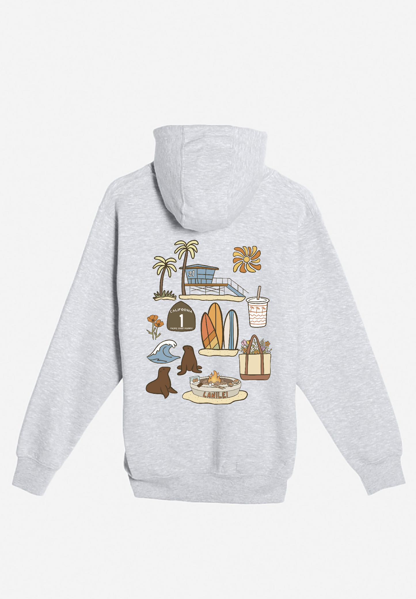 Coastal California Zip-Up Hoodie