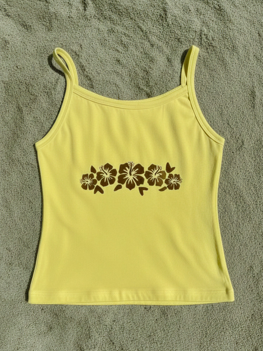 Hibiscus Baby Rib Tank